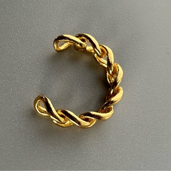 14K Gold Vermeil Chain Cuff - Picture 4 of 8